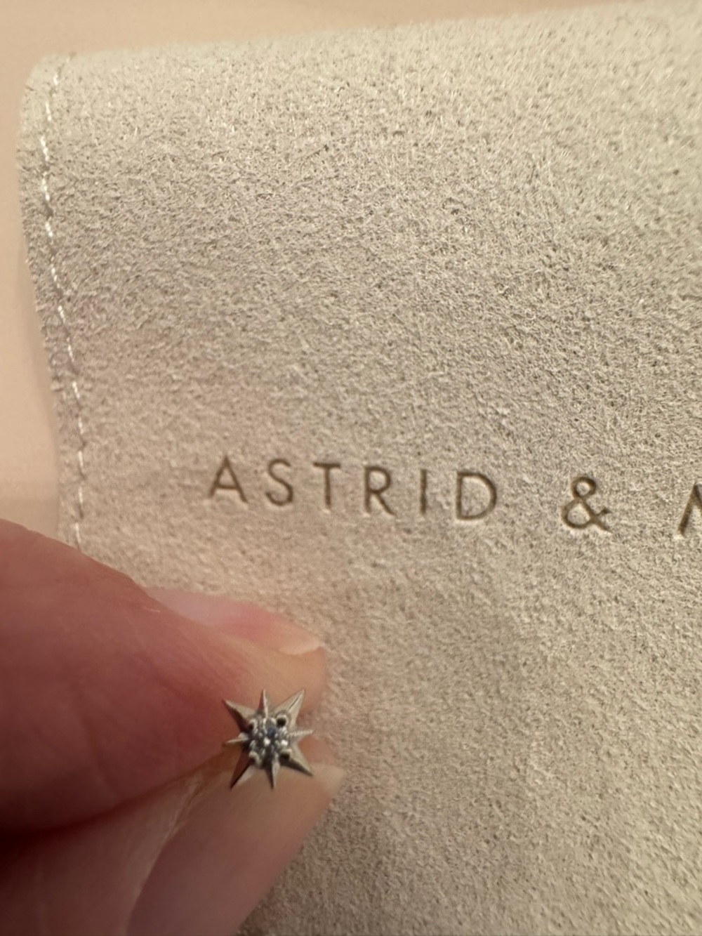 ASTRID & MIYU NEW Silver Star Stud Earring - Single - Picture 1 of 2